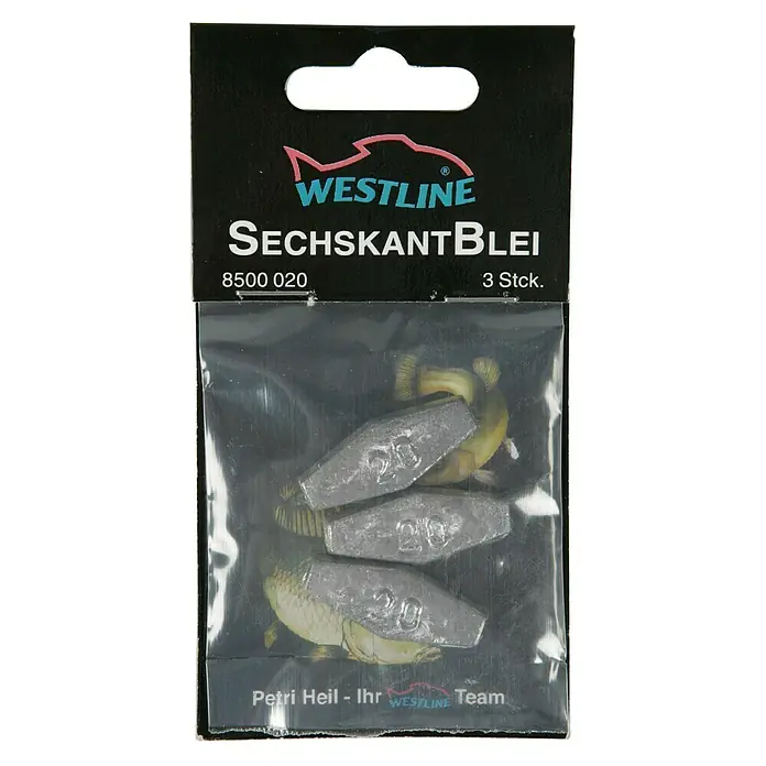 Westline Sechskantblei - 3 Stk., 15 g
