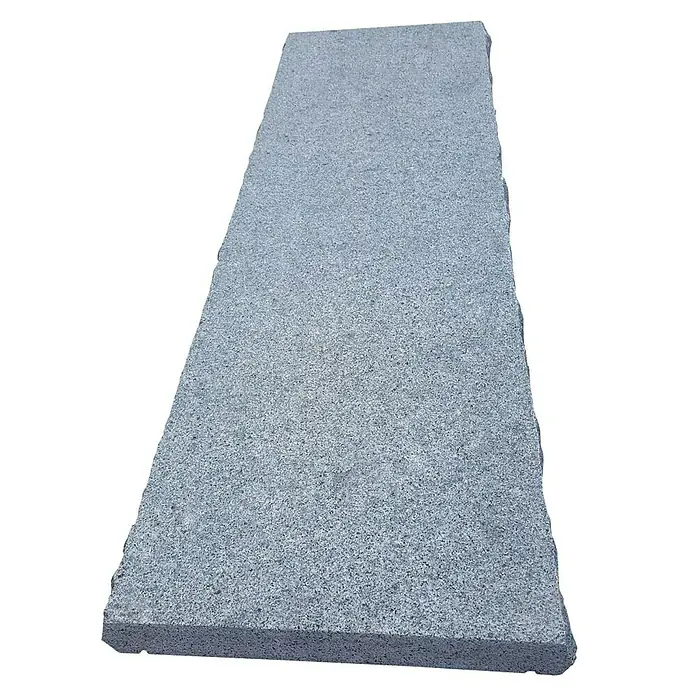 Mauerabdeckplatte G 654 - Anthrazit, 100 x 32 x 4 cm, Granit - Vorderansicht