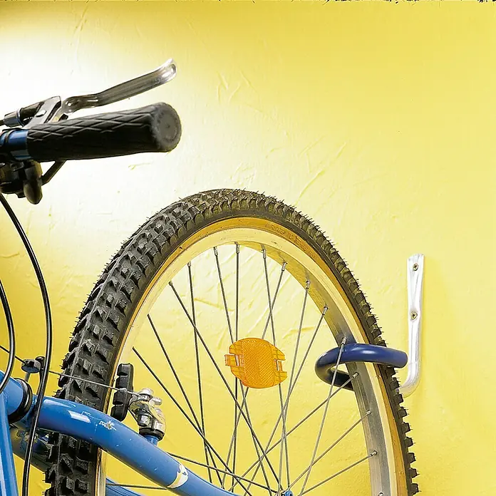 Mottez Fahrrad-Wandhaken - Geeignet für: 1 Fahrrad, Kunststoff-Überzug