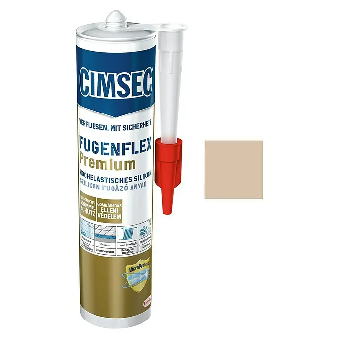 Cimsec Silikon-Fugenmasse Fugenflex Premium - Bahama Beige, 310 ml