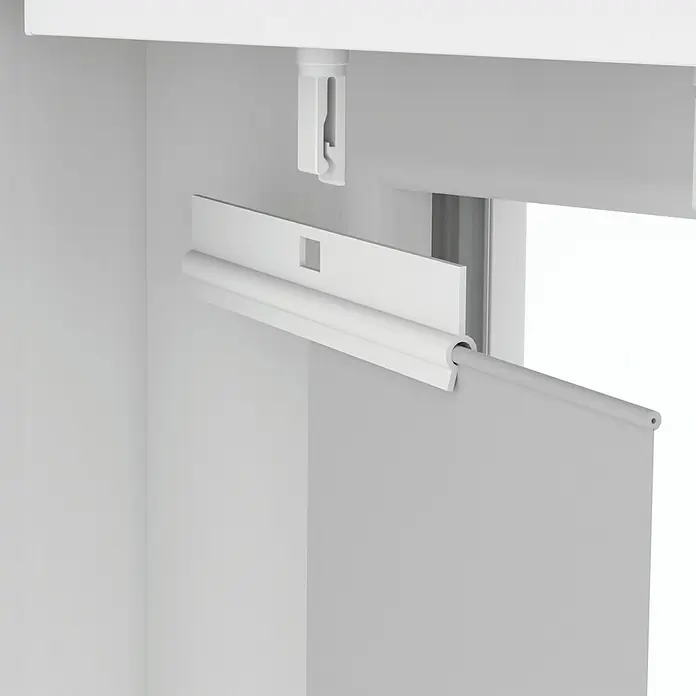 Expo Ambiente Lamellenhalter - Weiß, Lamellenbreite: 127 mm - Detailaufnahme