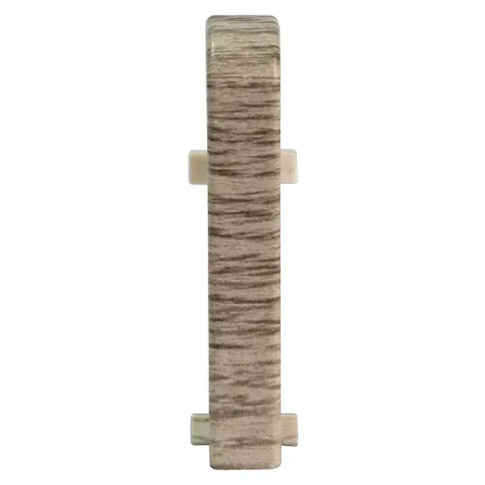 Egger Übergangskappe - Esche Grau, 2 Stk., Passend für: Egger Sockelleisten 17 x 60 mm - Vorderansicht