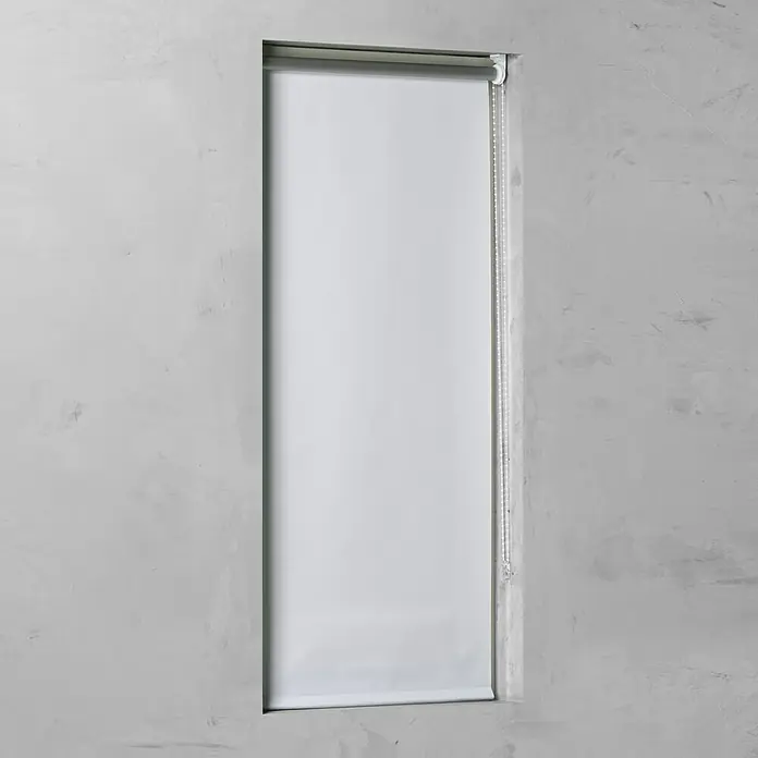 Rolo Basic - Š x V: 120 x 175 cm, Bijele boje, Zatamnjuje - Pogled sprijeda