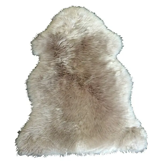 Deko-Lammfell - Beige, Länge: 90 cm - Ansicht von oben