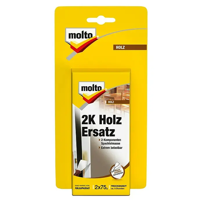 Molto Holzfüller 2K Holz Ersatz - 150 g - Vorderansicht