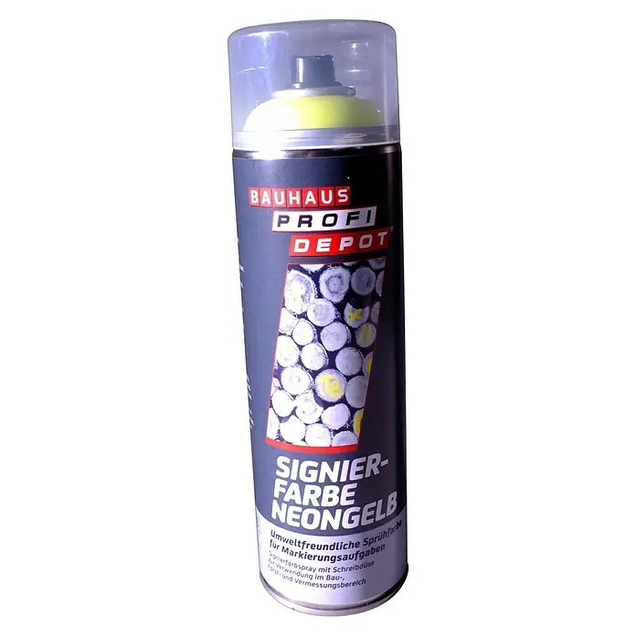 Profi Depot Signierfarbe - Neongelb, 500 ml - Vorderansicht