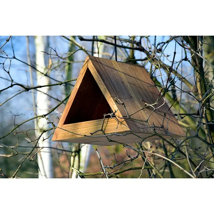 Luxus Vogelhaus Vogelhaus - 26 x 19 x 19 cm, Hellbraun - Stimmungsaufnahme