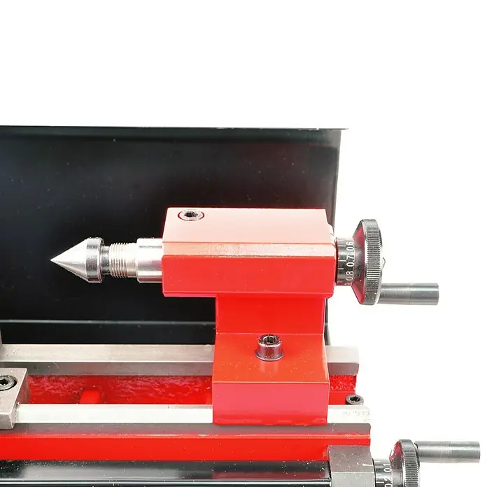 Rotwerk Drehmaschine EDM Mini C0 - Leistung: 150 W, Werkstückdurchmesser: 110 mm über Bett - Vorderansicht