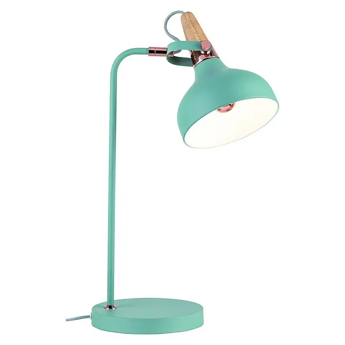 Paulmann Neordic Tischleuchte Juna - 20 W, Softgrün, Hellbraun, Kupfer, E14 - Vorderansicht