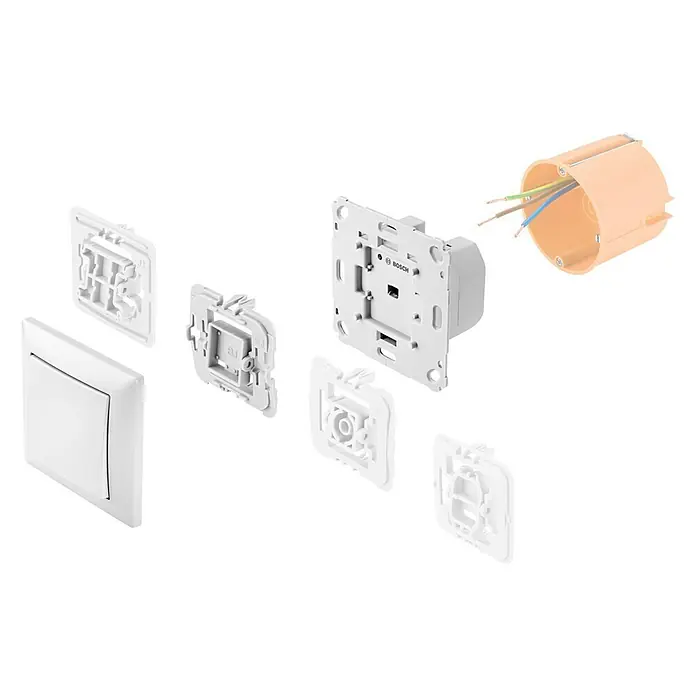 Bosch Smart Home Lichtsteuerung - Reichweite Funk: 240 m, 1.150 W, Unterputz - Rechte Seitenansicht