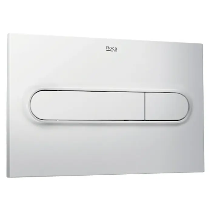 Roca Placa de accionamiento PL1 Dual - Cromo, Mate, 2 descargas