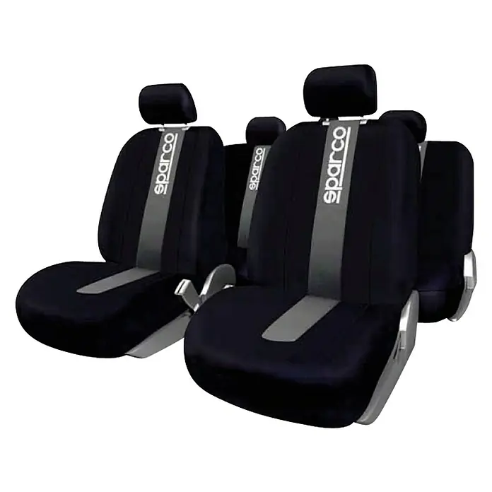 Sparco Funda para asientos de coche - Negro/Gris, Poliéster