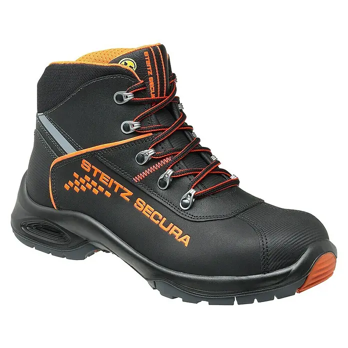 Steitz Secura Sicherheitshalbstiefel VX 7600 ESD - 46, S3, XB (extra breit) - Vorderansicht