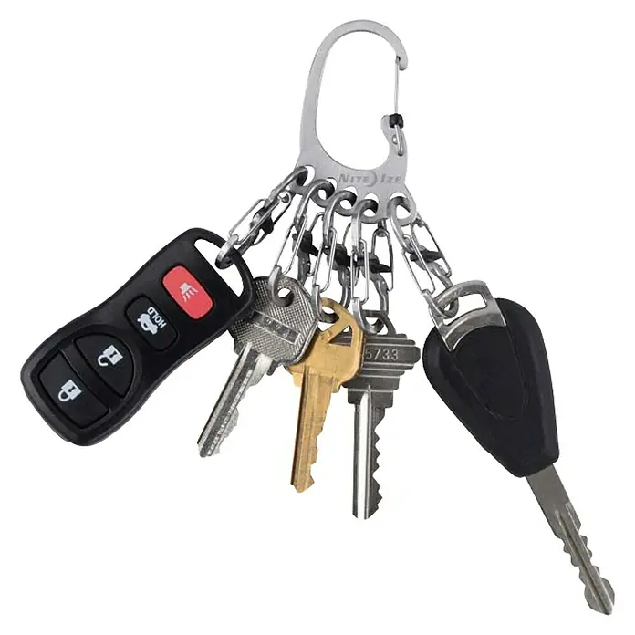 Nite Ize Karabinerhaken BigFoot Locker KeyRack - L x B: 140 x 20 mm, Edelstahl