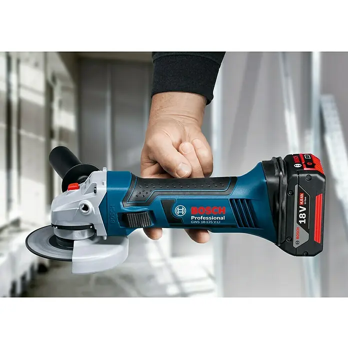 Bosch Professional Akku-Winkelschleifer GWS 18-125 V-LI - 18 V, Ohne Akku, 125 mm, 10.000 U/min