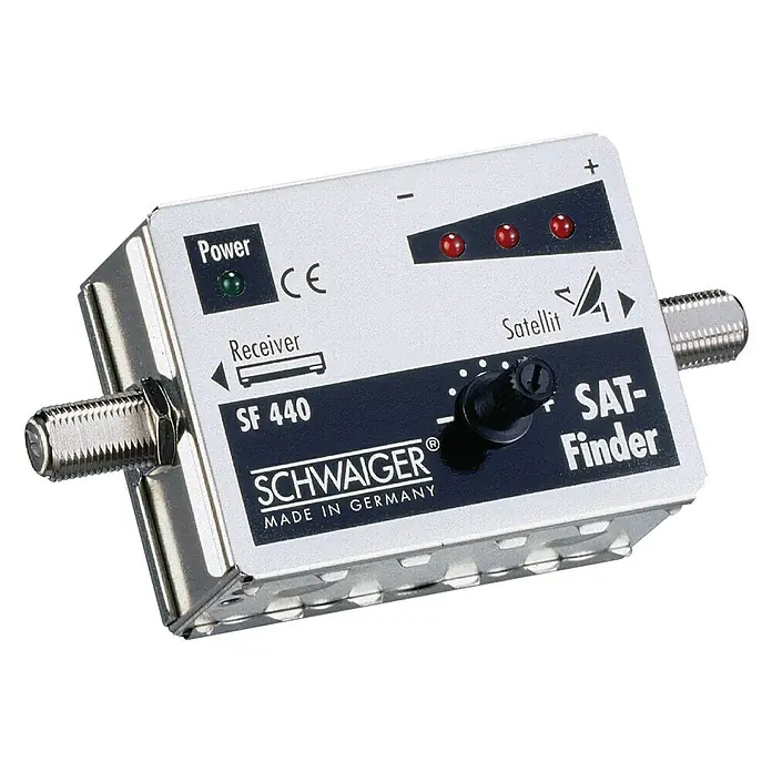 Schwaiger Uređaj za traženje satelitskog signala - F utičnica, 950 - 2.150 MHz - Pogled sprijeda