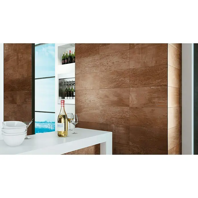 Pavimento porcelánico Shape - 30 x 60 cm, Acero, Rectificado, Mate - Foto ambiente
