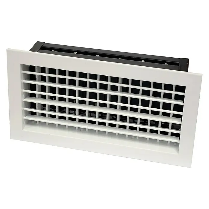 Reja de ventilación con registro - An x Al: 400 x 100 mm