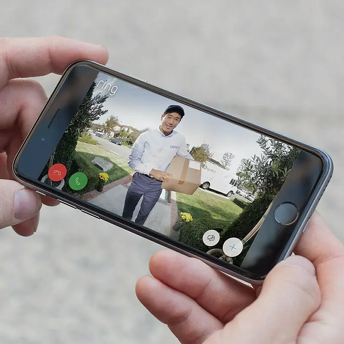Ring Türklingel mit Kamera Video Doorbell - 1.080 Pixel (Full HD), WLAN mit WPA2 Verschlüsselung, IP64 - Anwendungsbeispiel