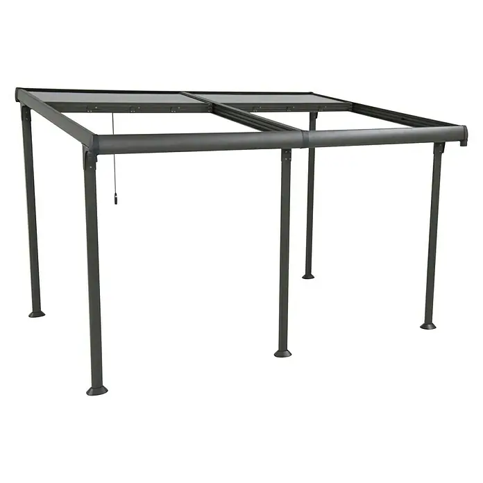 Sunfun Anstellpavillon Sera - 400 x 300 cm, Anthrazit