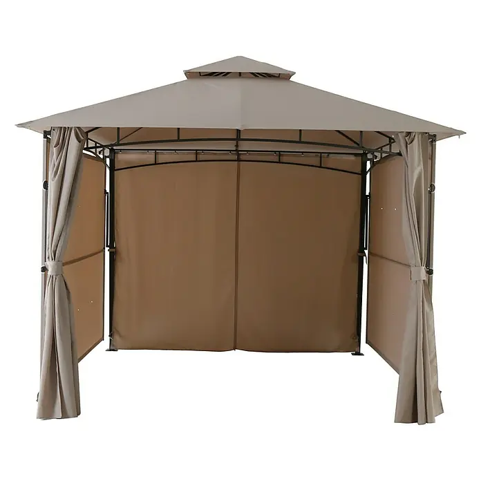Sunfun Carpa con laterales Barcelona - L x An: 300 x 300 cm, Color del techo: Claro