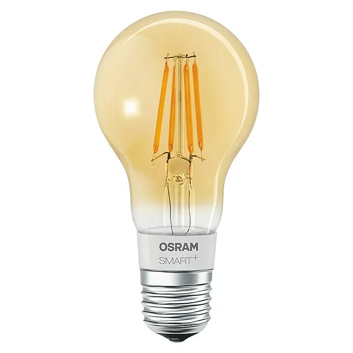 Ledvance LED-Leuchtmittel A 60 - 5,5 W, E27, Bernstein, Gold, Birnenform