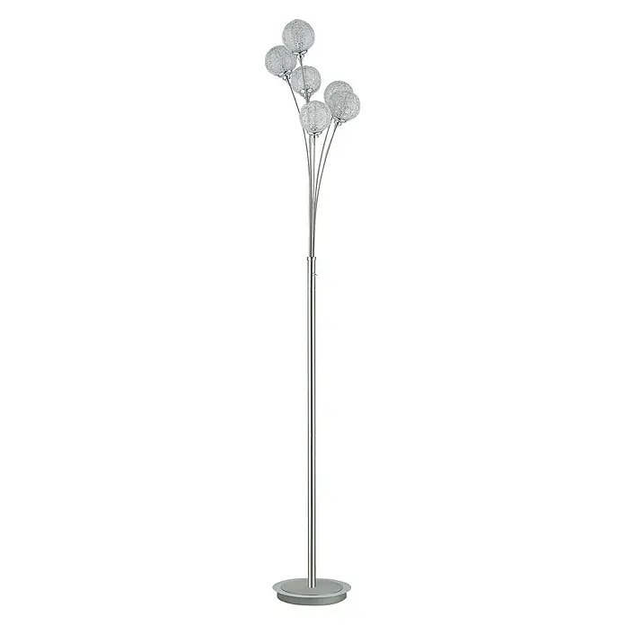 Paul Neuhaus Womble Lámpara de pie Womble - 28 W, Altura: 184 cm, Gris, G9