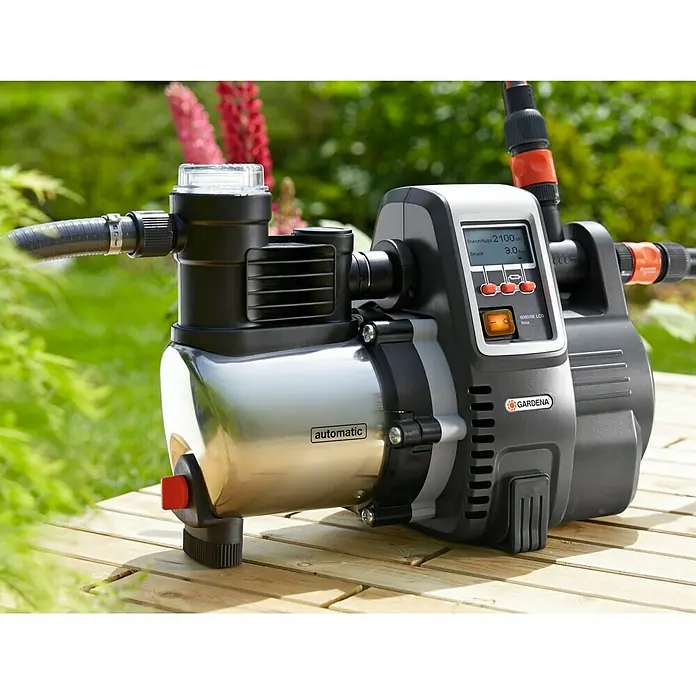 Gardena Kućna pumpa za vodu 6000/6 LCD inox - 1.300 W, Maksimalni protok: 6.000 l/h, Maksimalni tlak: 5,5 bar