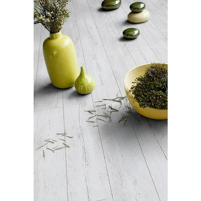 Gerflor Suelo de vinilo autoadhesivo Senso Rustic White Pecan - 91,4 cm x 15,2 cm x 2 mm