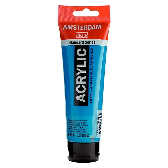 Talens Amsterdam Pintura acrílica Standard - Azul manganeso, 120 ml, Tubo