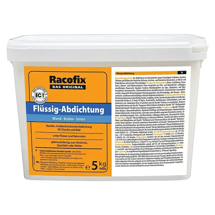 Racofix Flüssig-Abdichtung - 5 kg - Vorderansicht