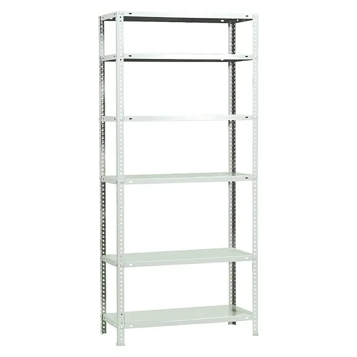 Simonrack Simonclassic Estantería metálica Advantage - L x An x Al: 30 x 90 x 200 cm, Capacidad de carga: 75 kg/balda, Número de baldas: 6 ud., Atornillado, Blanco