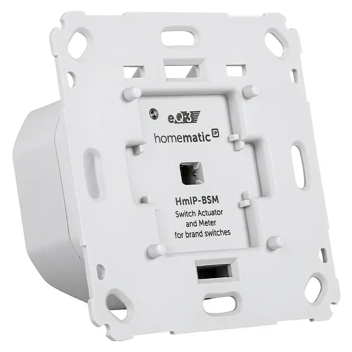 Homematic IP Funkschalter Messgerät - 230 V/50 Hz, 5 A, Max. Anschlussleistung: 1.150 W - Rechte Seitenansicht