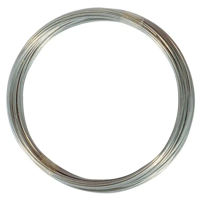 Cable metálico FLOR78500 - Ø x L: 0,8 mm x 10 m, Zincado