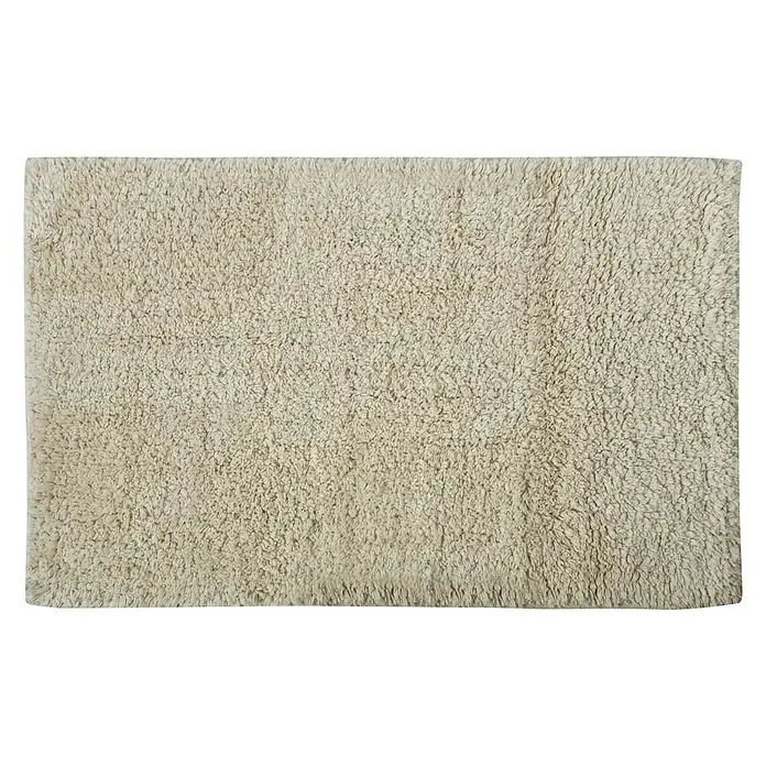 MSV Alfombra para baño - 45 x 70 cm, Beige, 100% algodón