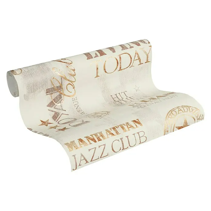 AS Creation Il Decoro Vliestapete - Beige, Grafisch, 10,05 x 0,53 m - Ansicht von oben