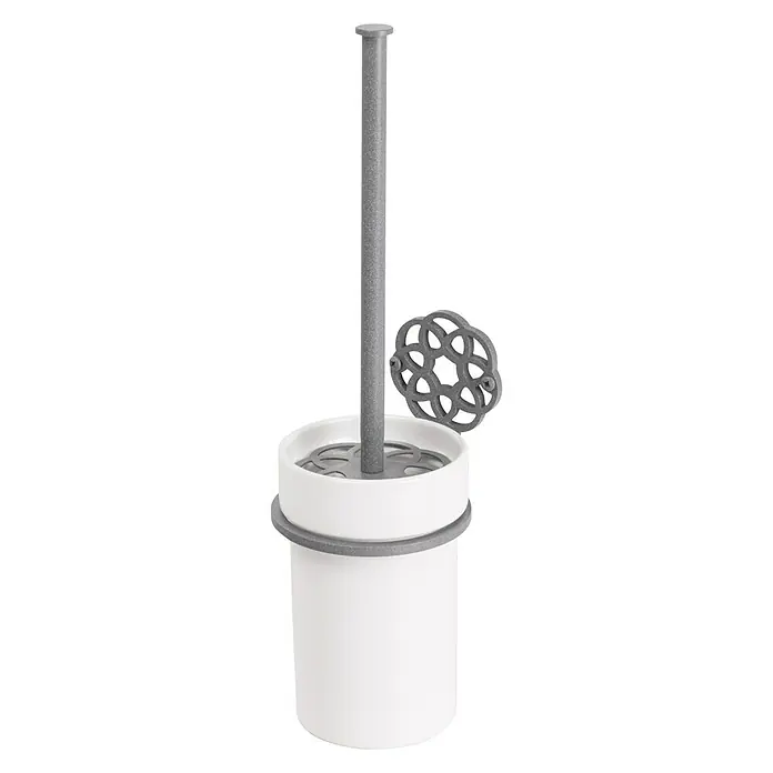 CM Baños Mandala Conjunto de escobilla - Acero inoxidable, Gris