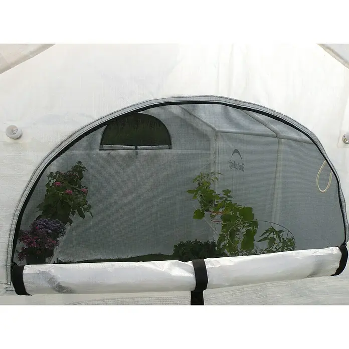 ShelterLogic Folien-Gewächshaus - 240 x 180 x 200 cm, Aluminium - Detailaufnahme