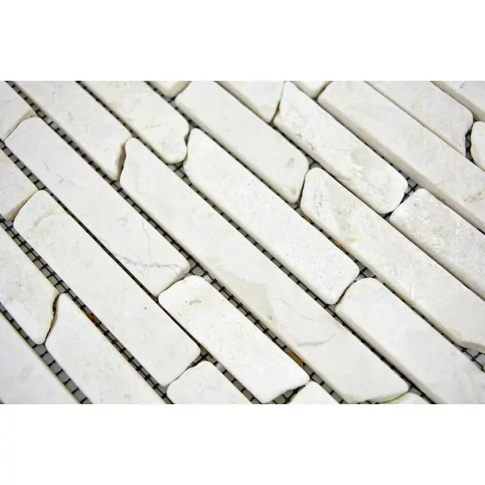 Mozaïektegel MOS BRICK 105 - 30,5 x 30,5 cm, Beige, Mat - Close-up