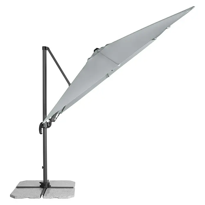 Derby Ravenna Pendelschirm AX - Hellgrau, L x B: 268 x 268 cm - Vorderansicht