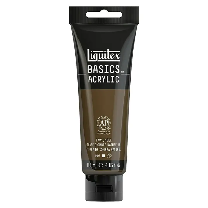 Liquitex Basics Akrilna boja - Boja: Umbra Natur, 118 ml, Tuba - Pogled sprijeda