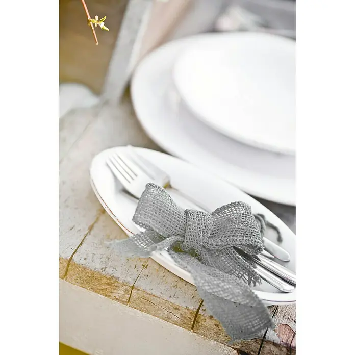 Windhager Jutegewebeband - Grau, L x B: 10 m x 5 cm
