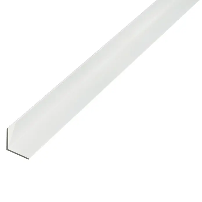 Perfil angular - L x An x Al: 2.600 x 25 x 25 mm, Aluminio, Plateado