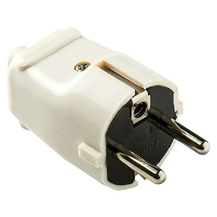 Famatel Clavija 2 P+TT - Blanco, Plástico, IP20
