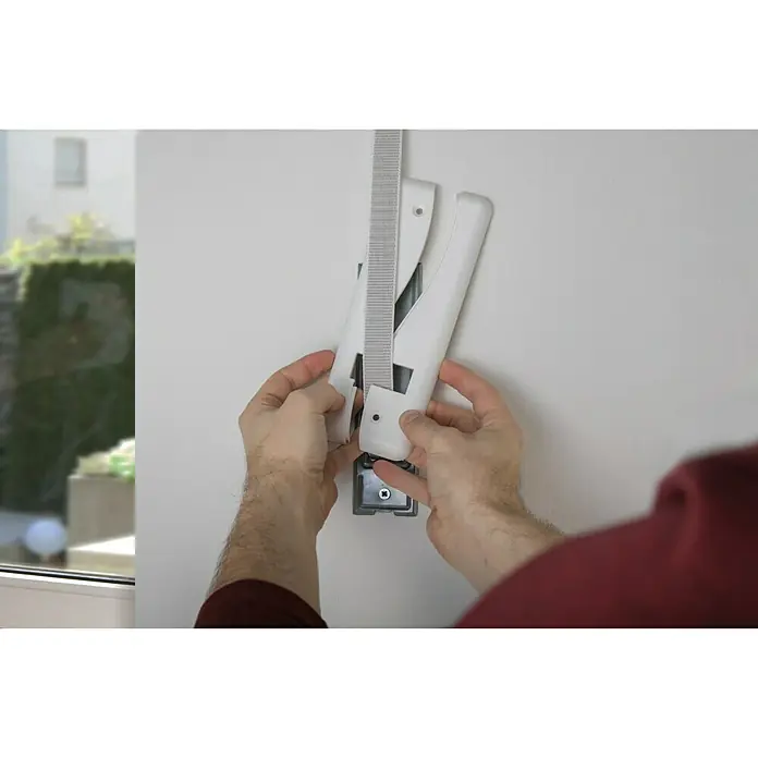 Schellenberg Abdeckplatte Softline - 234 x 64 x 9 mm, Lochabstand: 185 mm, Weiß