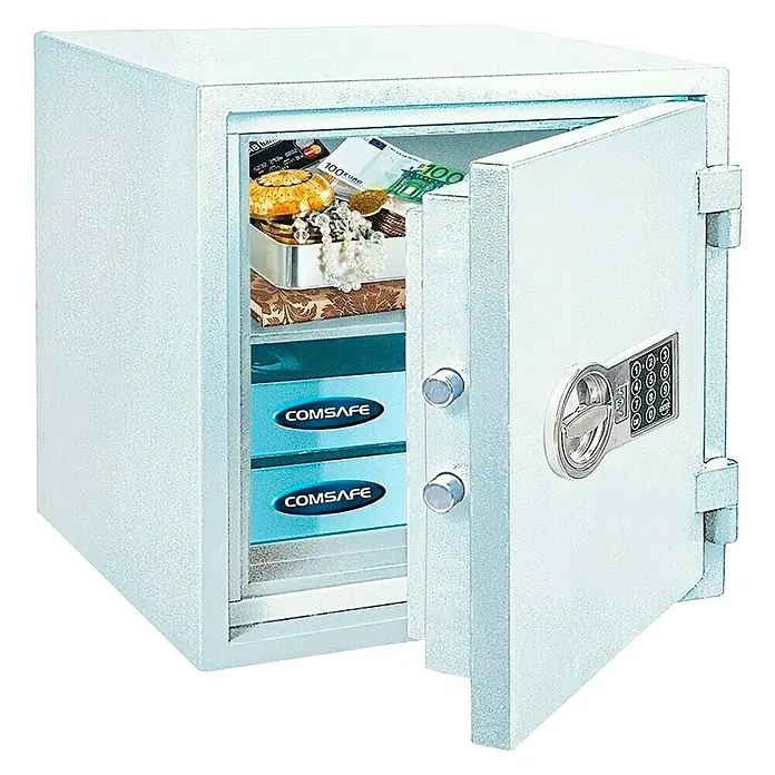 Rottner Brandschutztresor Fire Safe EL - 45 x 44 x 46 cm, Elektronisches Zahlenschloss