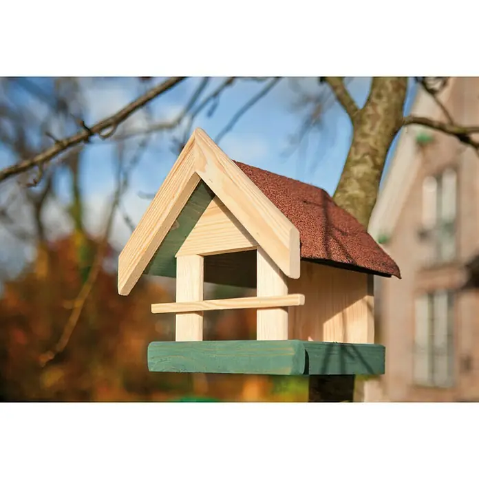 Kiehnholz Vogelhaus - 25 x 23 x 26 cm, Holz - Stimmungsaufnahme