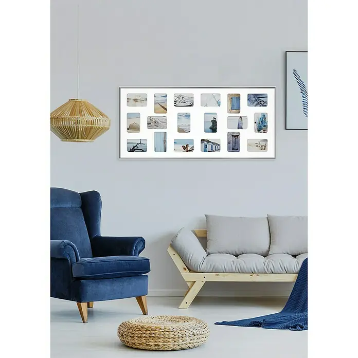 Collagerahmen Pixel - Weiß, 109,2 x 49,5 cm, Aluminium - Stimmungsaufnahme