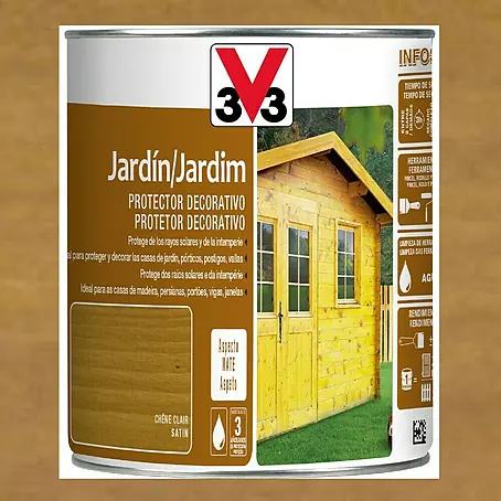 V33  Protección para madera decorativo Jardín