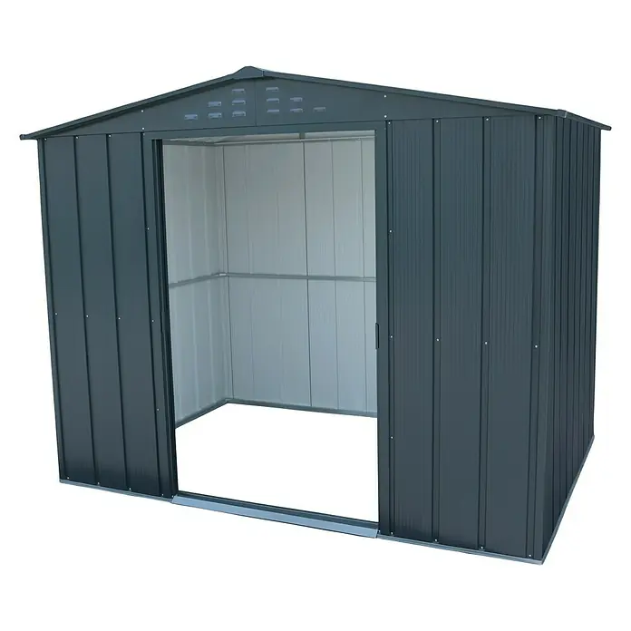 Duramax Gerätehaus Top Shed - L x B x H: 1,83 x 2,61 x 2,04 m, Stahl, Anthrazit